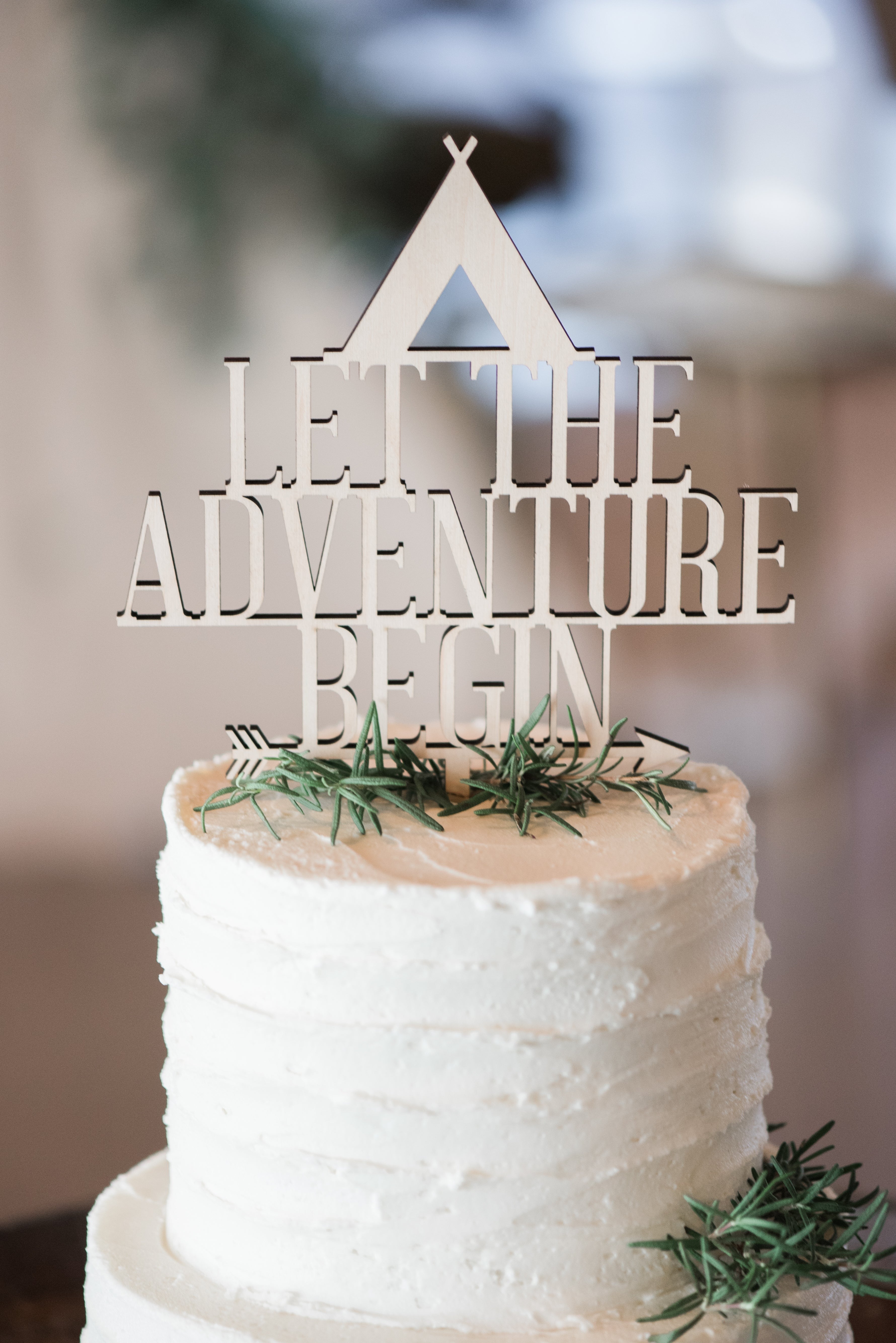 Adventure Begins Cake Topper – Z Create Design