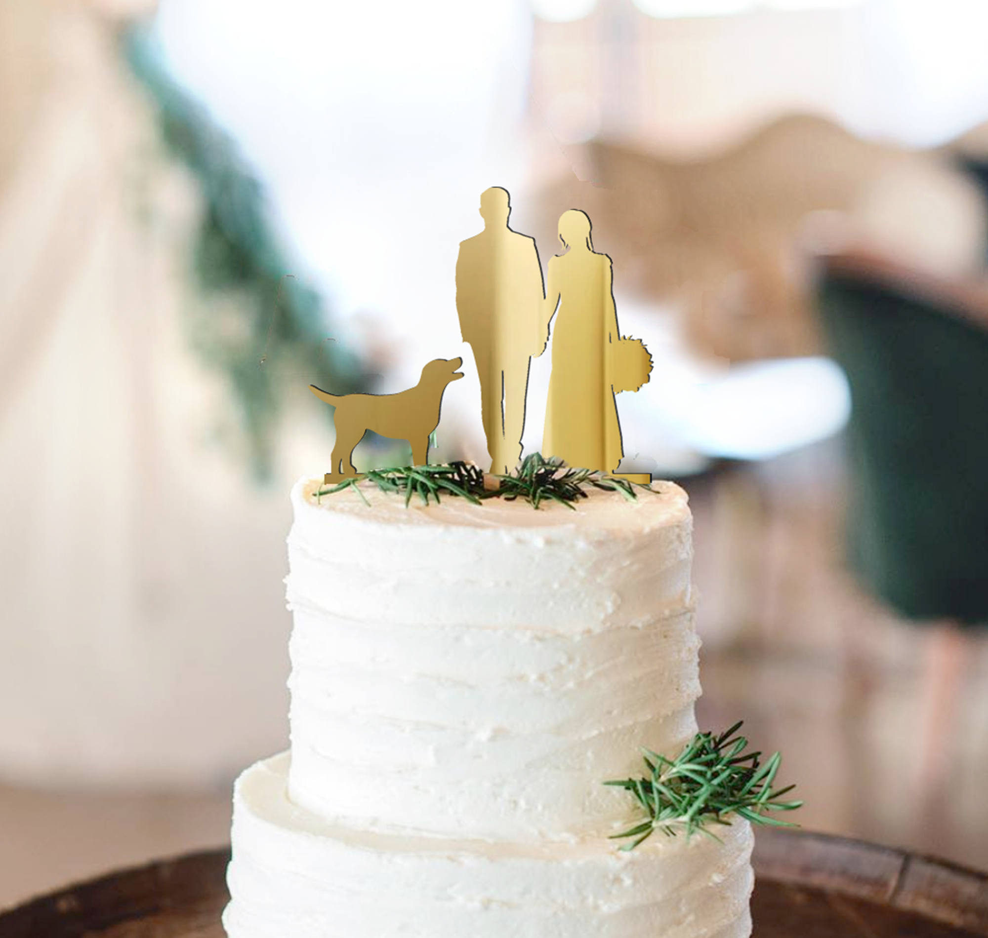 Wedding Couple Cake Topper - Decorated Cake by Crumb - CakesDecor