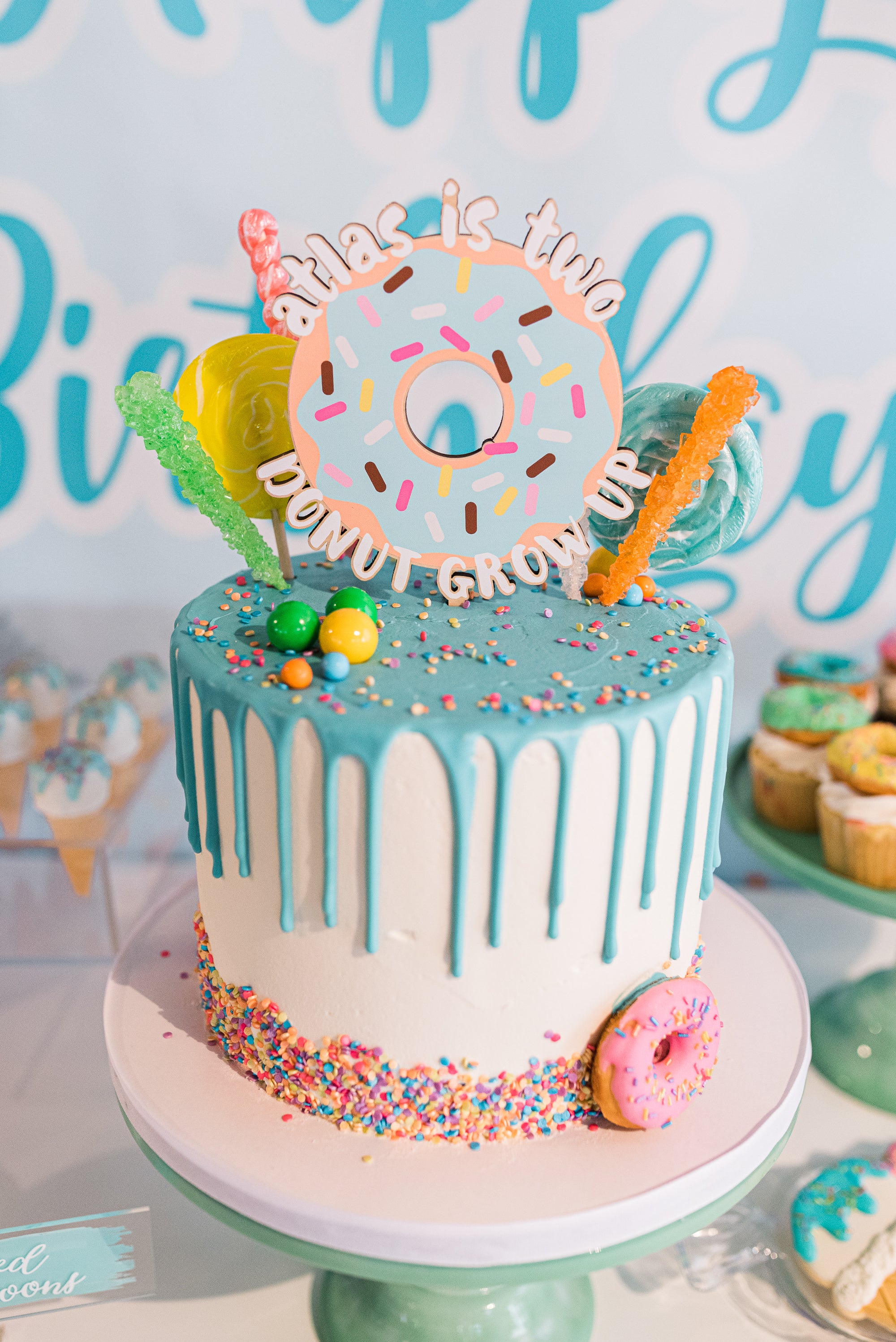 Donut themed Birthday Cake – Little Miss Charlie