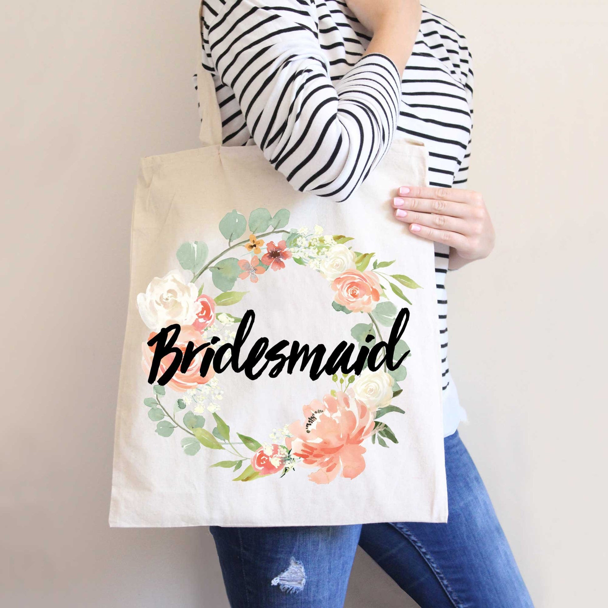 Bridesmaid Tote Bags - Canvas