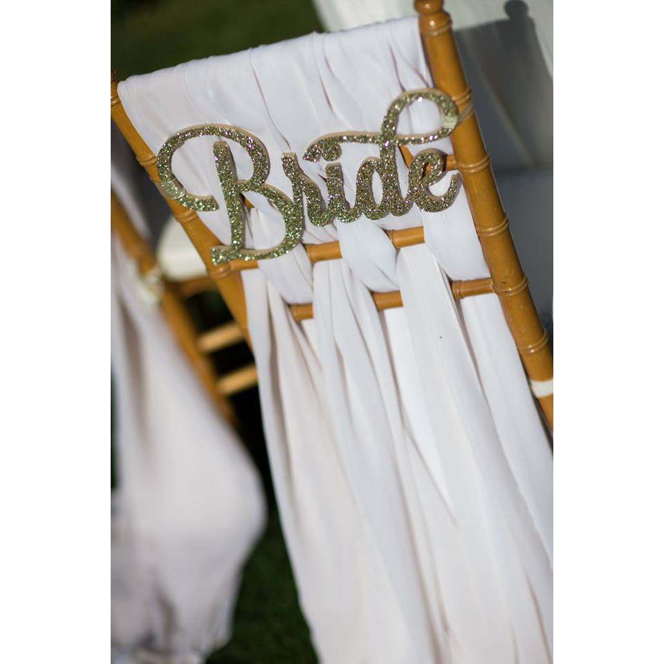 Bride and best sale groom chair covers