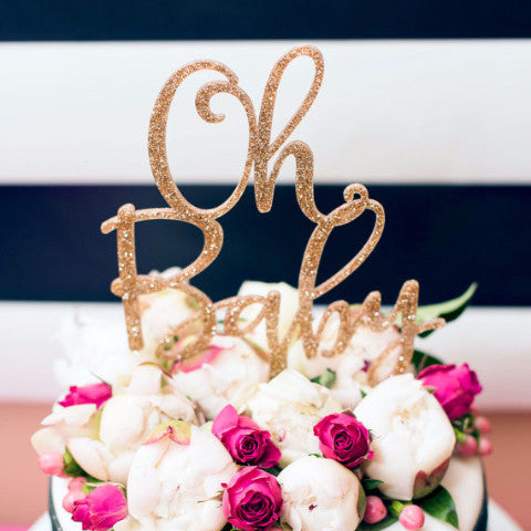 Oh Baby Shower Cake Topper – Z Create Design