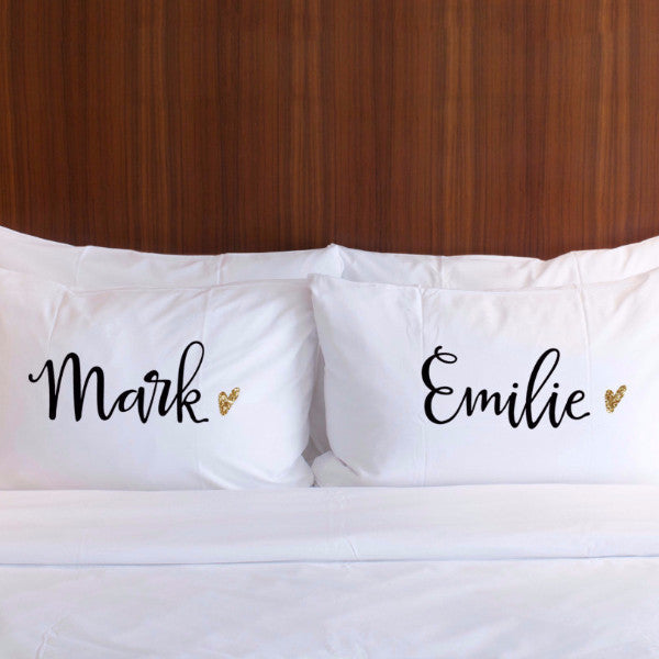 Bride and hotsell groom pillowcases