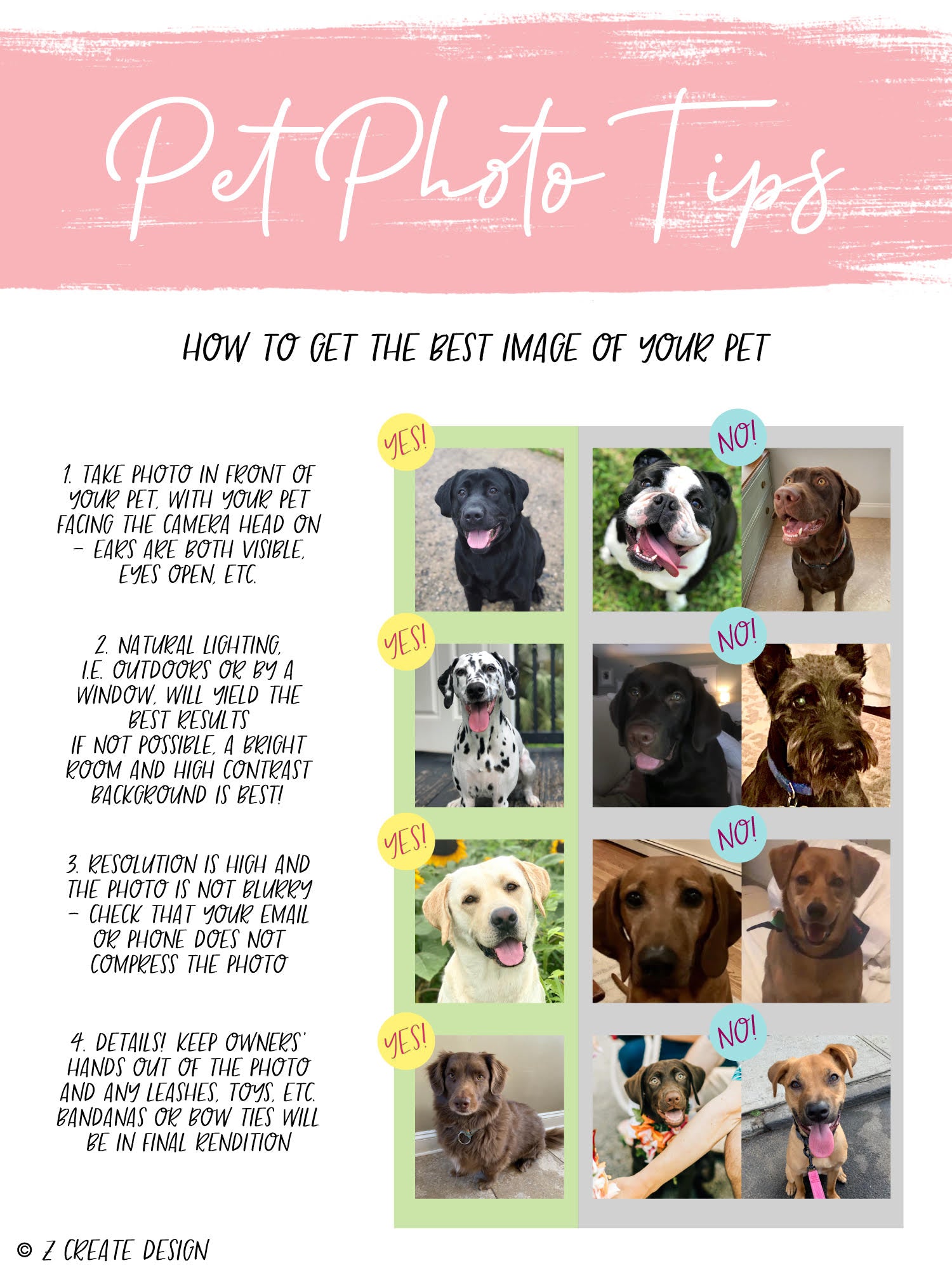 1 Pet - 16x20 popular Pet Portrait Sign, Bar Menu DEPOSIT