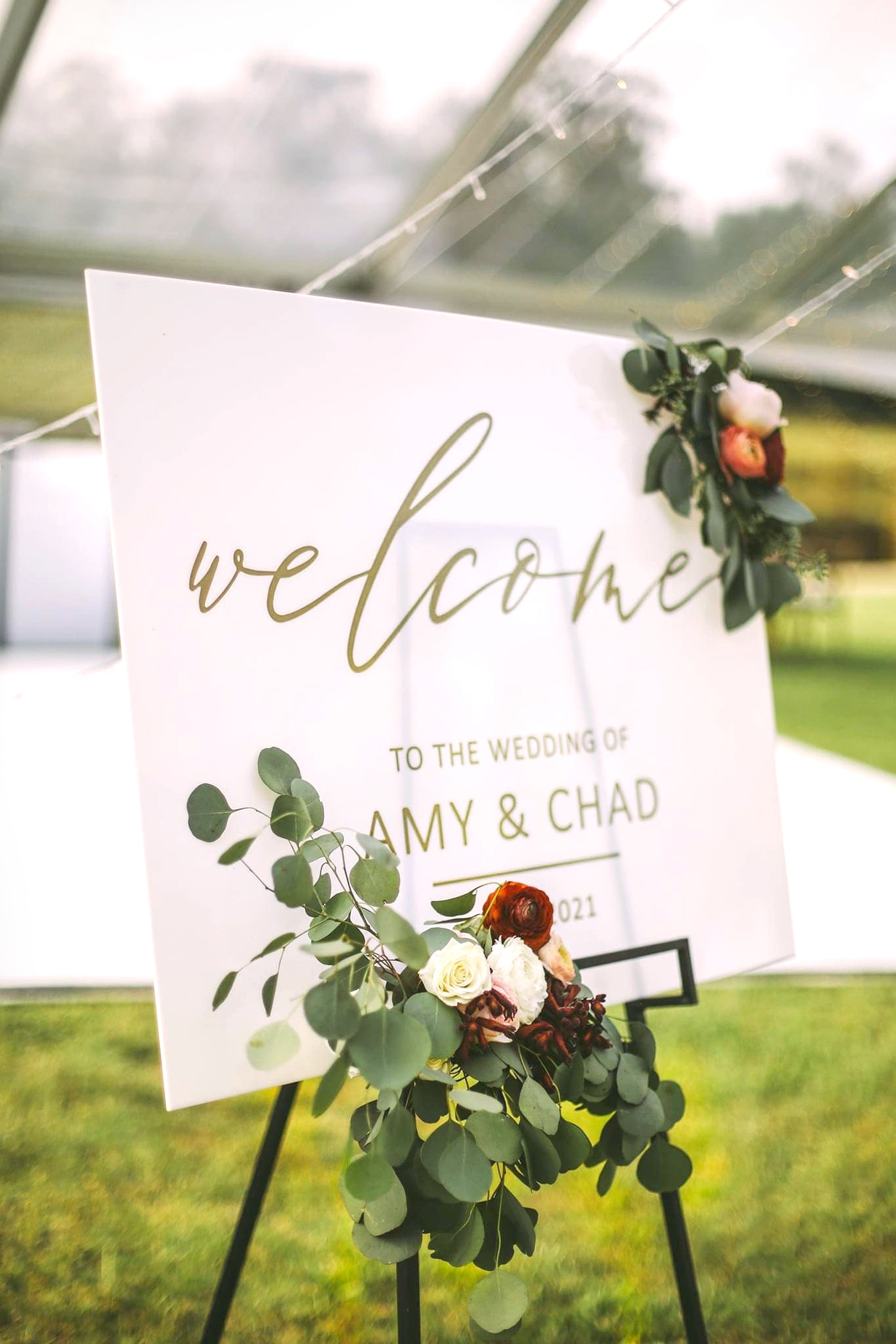 Wedding 2024 welcome sign